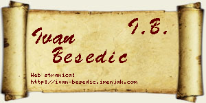 Ivan Besedić vizit kartica